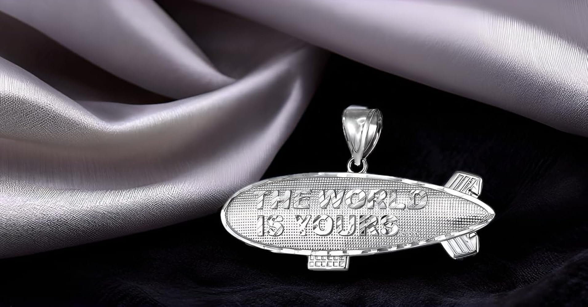 Amazon.com: LA BLINGZ The World Is Yours Blimp Sterling